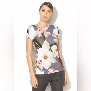 Ted Baker Elijah Floral Short Sleeve Top